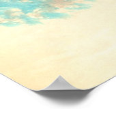 ブルーガールプリント ポスター (角)