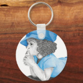 ブルーガール1キーチェーン キーホルダー (正面)