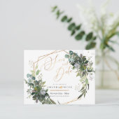 ブルーガ素朴ムのユーカリ、緑の日を保存 ポストカード (スタンド正面)