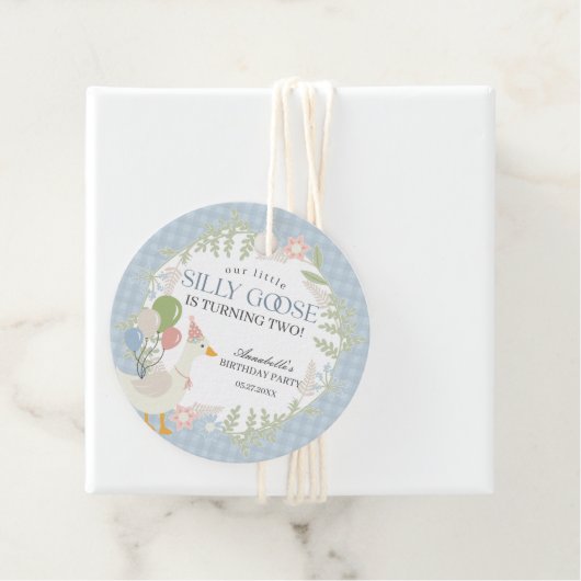 ブルーガ間抜けースフローラギンガムバースデーパーティー フェイバータグ (インサイチュ)