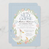 ブルーガ間抜けースフローラギンガムバースデーパーティー 招待状 (正面/裏面)