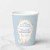 ブルーガ間抜けースフローラギンガムバースデーパーティー 紙コップ (裏面)