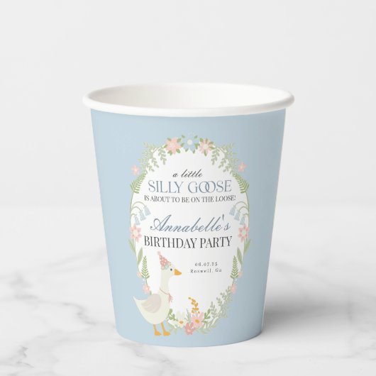 ブルーガ間抜けースフローラギンガムバースデーパーティー 紙コップ (裏面)