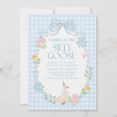 ブルーガ間抜けースフローラギンガム1st誕生日 招待状 (正面)