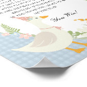 ブルーガ間抜けースフローラジンガム言わないベビーゲーム ポスター (角)