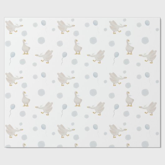 ブルーガ間抜けースラッピング紙 ラッピングペーパー (フラット)