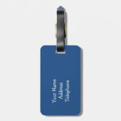 ブルーキお洒落ルトルック ラゲッジタグ (裏面縦)