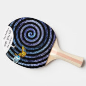 ブルーキッズイラストレーション宇宙催眠スパイラル 卓球ラケット (横)