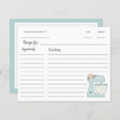 ブルーキッチンスタンドミキサーレシピ (正面/裏面)