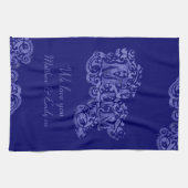 ブルーキッチンタオル大好き キッチンタオル (横)