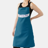 ブルーキッチンパーソナライズされたエプロン エプロン (インサイチュ)