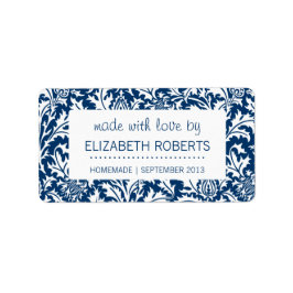 ブルーキッチンホームメイドキャニングベーキング工芸品ラベル ラベル