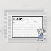 ブルーキッチン器具キャディ転がのピンレシピカード ポストカード (正面/裏面)