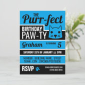 ブルーキッテン誕生日パーティー 招待状 (スタンド正面)