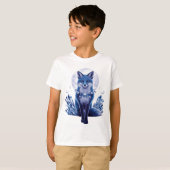 ブルーキツネインムーン Tシャツ (正面フル)