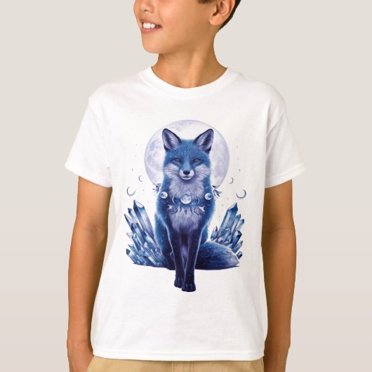 ブルーキツネインムーン Tシャツ (正面)