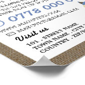 ブルーキツネ，獣医，獣医サービス ポスター (角)