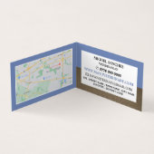 ブルーキツネ，獣医，獣医ディティッド 名刺 (内部)