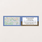 ブルーキツネ，獣医，獣医ディティッド 名刺 (内部フラット)