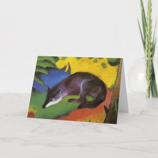 ブルーキツネ(by Franz Marc) カード (正面)