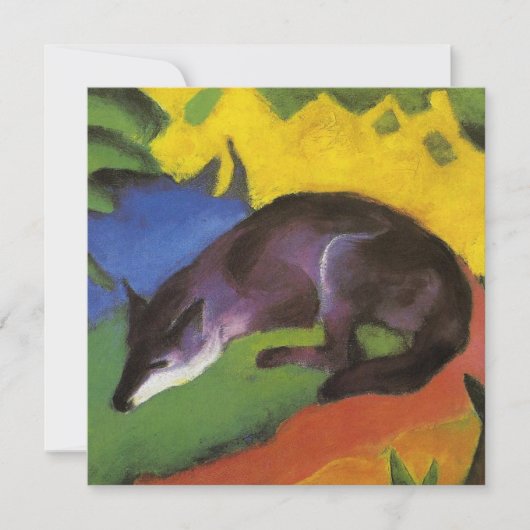 ブルーキツネ(by Franz Marc) カード (正面)