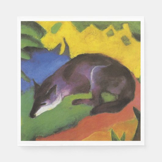 ブルーキツネ(by Franz Marc) スタンダードランチョンナプキン (正面)