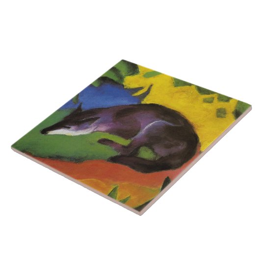 ブルーキツネ(by Franz Marc) タイル (側面)