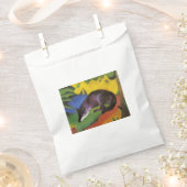 ブルーキツネ(by Franz Marc) フェイバーバッグ (クリップ留めされた状態)