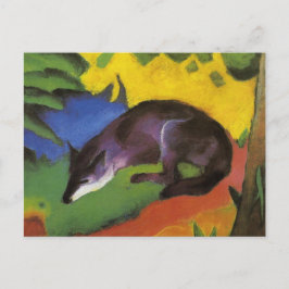 ブルーキツネ(by Franz Marc) ポストカード