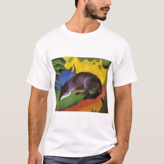 ブルーキツネ(by Franz Marc) Tシャツ (正面)