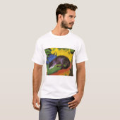 ブルーキツネ(by Franz Marc) Tシャツ (正面フル)