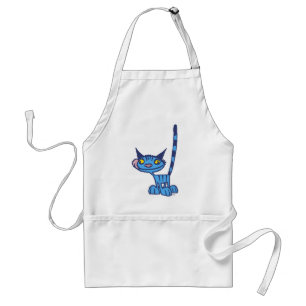 ブルーキャッカッコいいトアニメ料理エプロン スタンダードエプロン