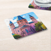 ブルーキャッスルブルースカイ スクエアペーパーコースター (アングル)