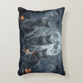 ブルーキャッツロシアのハロウィン不気味 アクセントクッション (正面(垂直))