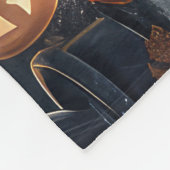 ブルーキャッツロシアのハロウィン不気味 フリースブランケット (角)