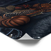 ブルーキャッツロシアのハロウィン不気味 ポスター (角)