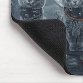 ブルーキャッツロシアのハロウィン不気味 マウスパッド (コーナー)