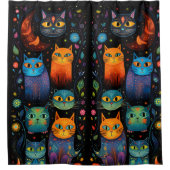 ブルーキャッツ シャワーカーテン (正面)