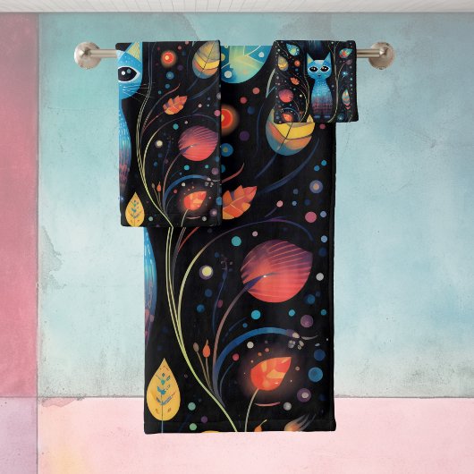 ブルーキャッツ バスタオルセット