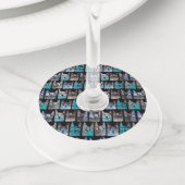 ブルーキャッツ ワイングラスタグ (クローズアップ)