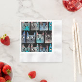 ブルーキャッツ 縁ありカクテルナプキン (インサイチュ)