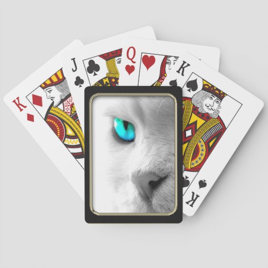 ブルーキャットアイフォトアートトランプ トランプ (裏面)