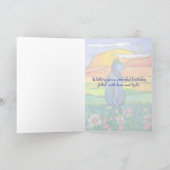 ブルーキャットハッピーバースデー カード (内部)