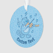 ブルーキャットバイオリンオーナメント オーナメント (正面)