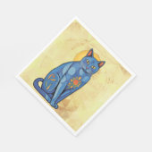 ブルーキャットペーパーナプキン スタンダードランチョンナプキン (角)