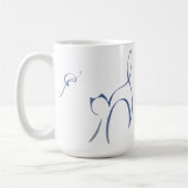 ブルーキャットマグ コーヒーマグカップ (左)