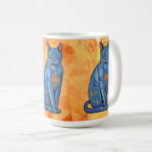 ブルーキャットマグ コーヒーマグカップ (正面右)