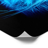 ブルーキャット顔 ポスター (角)