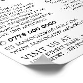 ブルーキャット、キャットボーディング、キャットリ広告ーズ ポスター (角)