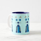 ブルーキャット ツートーンマグカップ (正面左)